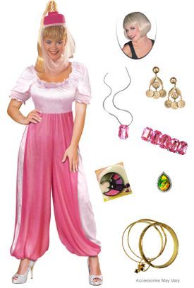 SALE! Jeannie the Genie Plus Size Supersize Halloween Costume Lg XL 1x 2x 3x 4x 5x 6x 7x 8x 9x Ponytail Veil, Wig Kit, Genie Costume, Costumes Plus Size, Wig Ponytail, Plus Size Costume, Plus Size Halloween Costume, Crushed Velvet Fabric, Halloween Goth