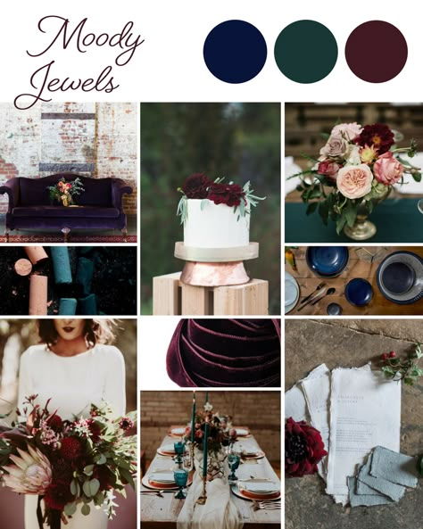 Wedding Color Palettes, Jewel Tone Wedding, Moody Wedding, Wedding Palette, Pictures Photography, Wedding Theme Colors, Wedding Boho, Fall Wedding Colors, Wedding Color Palette