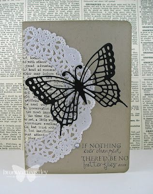 Addinktive Designs, Doily Cards, Crafts Butterfly, Doily Crafts, Doilies Crafts, Stamping Cards, Butterfly Card, Card Crafts, Card Tutorial