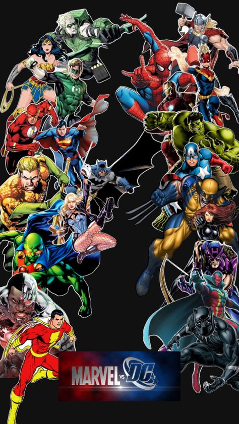 Marvel And Dc Crossover, Art Kits For Kids, The Justice League, Marvel Vs Dc, The Justice, Superhero Comics, Marvel Vs, Art Kits, The Avengers