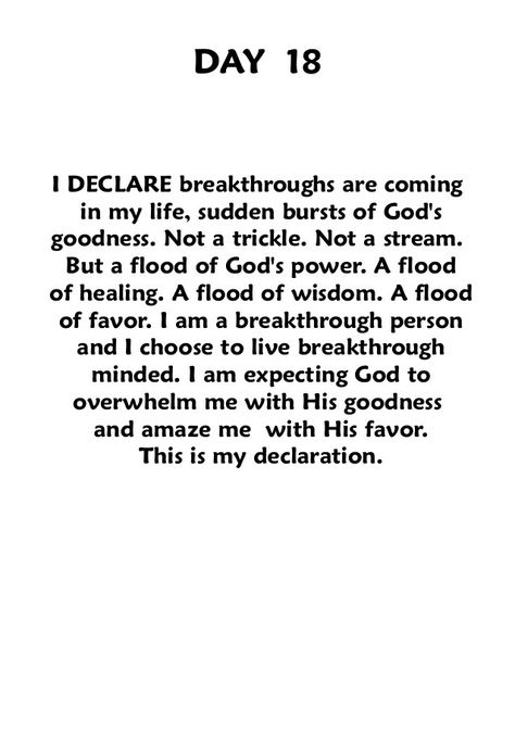 Day 18 I Declare Joel Osteen, Joel Osteen Quotes Encouragement, Joel Osteen Quotes, I Declare, Christian Affirmations, Names Of Jesus Christ, Soli Deo Gloria, Joel Osteen, Prayer Scriptures