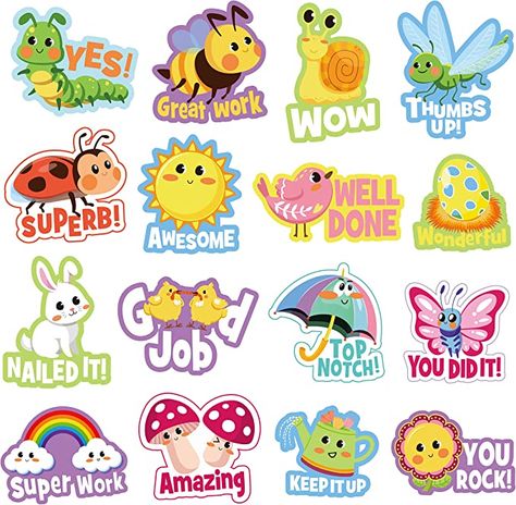 Motivation Stickers Printable, Paper Craft Ideas For Kids, Sticker Cricut, ملصق تحفيزي, Peraturan Kelas, Download Stickers, Motivation For Kids, School Board Decoration, Stickers Ideas