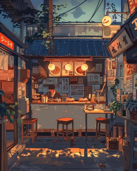 late night ramen 🍜   ⠀⠀⠀⠀⠀⠀⠀⠀⠀⠀⠀ 🔗 https://linktr.ee/whimcity ✉️ DM for collabs ⠀⠀⠀⠀⠀⠀⠀⠀⠀ 🔗 #chillvibes 🔗 #studioghibli 🔗 #aiartcommunity 🔗 #animelover 🔗 #animeart 🔗 #mangaart 🔗 #lofi 🔗 #japanlover Japanese Food Illustration Art, Late Night Ramen, Japanese Food Illustration, Lofi Aesthetic, Restaurant Art, Japan Illustration, Dorm Art, Japon Illustration, Pop Art Wallpaper