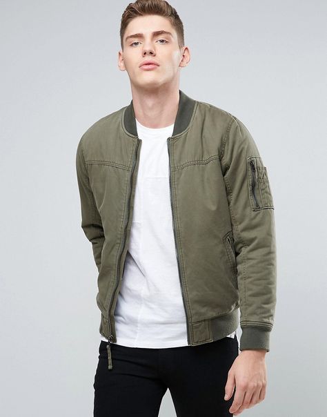 Mens Olive Green Jacket, Olive Jacket Outfit, Olive Green Jacket Outfits, Mens Green Jacket, Green Jacket Outfit, Latest Fashion For Men, Green Jacket Men, Black Leather Jacket Men, Green Leather Jackets