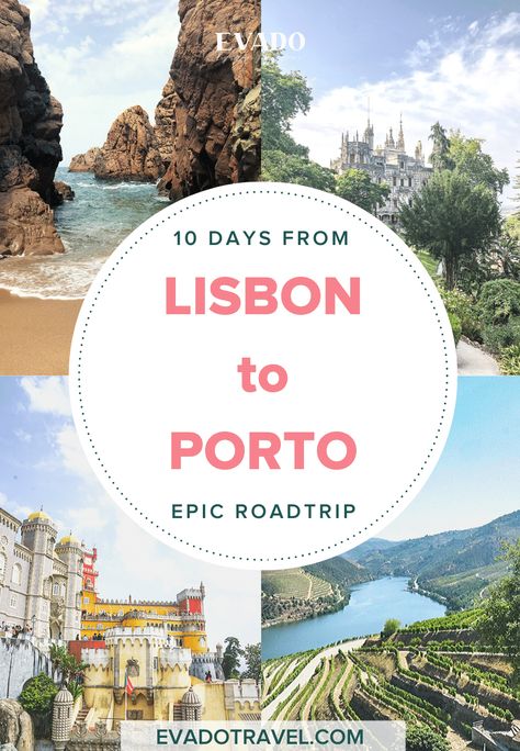 Portugal Travel Map, Portugal Obidos, Things To Do In Portugal, Best Places In Portugal, 10 Day Itinerary, Things To Do In Lisbon, Portugal Trip, Coimbra Portugal, Portugal Vacation