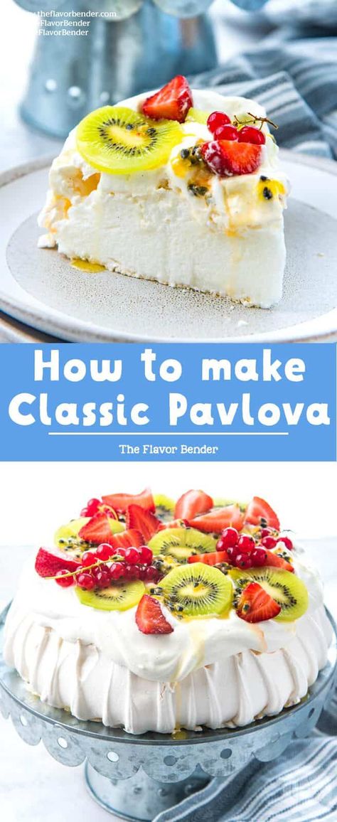 Australian Pavlova, Pavlova Toppings, Lemon Curd Pavlova, Australian Desserts, Pavlova Dessert, Plating Food, Presentation Food, Pavlova Cake, Pavlova Recipe