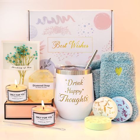 thinking of You Birthday Box for Women, Get Well Gift Basket Comfort Gift Spa Set for Mom Friend Female #momgift #getwellgift #spagift https://amzn.to/44uynom Women Self Care, Surgery Recovery Gift, Get Well Gift Baskets, Surgery Gift, Gift Baskets For Women, Cheer Up Gifts, Spa Gift Basket, Mom Friend, Comfort Gifts