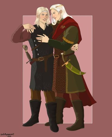 Jaehaerys And Alysanne, Baelon Targaryen, Rhaegar And Lyanna, Arte Game, Aemon Targaryen, Dessin Game Of Thrones, Black Dreads, Here Be Dragons, Fire And Blood