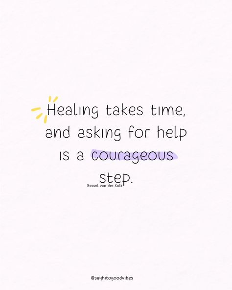 Respect the process of healing. It takes time, and seeking help is a sign of strength. 🌿🕊️ 📘 Quote from "The Body Keeps the Score" by Bessel van der Kolk. #Healing #RespectTheProcess #PersonalGrowth #Inspiration #Motivation #MentalHealth #SelfCare #Resilience #Empowerment #WellBeing #SelfLove Healing Process Quotes, Process Quotes, The Body Keeps The Score, Bessel Van Der Kolk, Process Of Healing, Strength Quote, The Score, Healing Process, Personal Growth