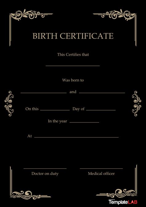 Download Birth Certificate Template 12 Birth Certificate Form, Fake Birth Certificate, Just Friends Quotes, Birth Certificate Template, Youtube Banner Template, Poster Aesthetic, Marriage Certificate, Card Templates Free, Template Google