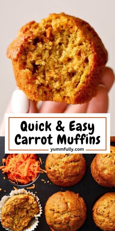 Enjoy our Moist and Flavorful Carrot Muffins, a treat that’s perfect for any time of the year. Packed with the natural sweetness of shredded carrots and apples, warm cinnamon, and a hint of nutmeg, these soft and moist muffins are sure to become your favorite. Perfect for a cozy morning treat or a sweet afternoon snack, they’re effortless to prepare. Best Carrot Muffins, Carrot Muffins Healthy, Easy Carrot Muffins, Pumpkin Carrot Muffins, Carrot Muffins Easy, Brownie Pie Recipe, Carrot Muffin, Healthy Carrot Muffins, Apple Carrot Muffins