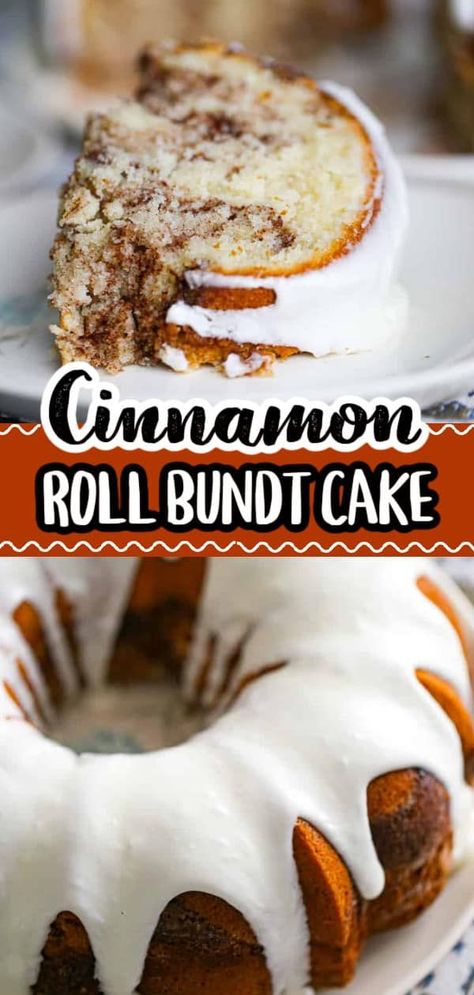 Discover the joy of baking with this Simple & Easy Homemade Cinnamon Roll Bundt Cake recipe! Perfect for the fall season, this warm, cinnamon-spiced Bundt cake is a delightful treat for the holidays. Whether you're a seasoned baker or a beginner, whip up this comforting dessert for a delicious homemade Christmas surprise. A true testament to the magic of simple, seasonal baking! Cinnamon Roll Bundt Cake, Puding Cake, Bundt Pan Recipes, Weight Watcher Desserts, Cinnamon Pecans, Bundt Cake Recipes, Mini Bundt, Homemade Cinnamon Rolls, Cinnamon Roll Cake