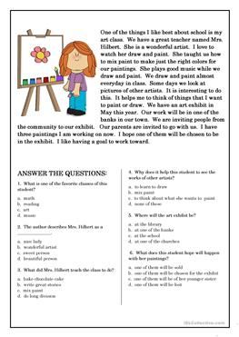 Reading Comprehension for beginner and Elementary Students 5 Phonic Reading, English Comprehension, Esl Reading Comprehension, 2nd Grade Reading Worksheets, 2nd Grade Reading Comprehension, Spanish Reading Comprehension, Reading Comprehension For Kids, Esl Reading, Reading Comprehension Kindergarten