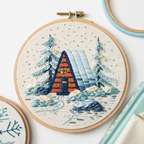 The Cozy Winter Cabin - PDF Embroidery Pattern Design is created for a 6" (15 cm) hoop but can be easily resized within your printer settings.

Recommended for intermediate level.
Beginner friendly.
Step by Step Photo and Video Tutorials included.

THE DOWNLOAD INCLUDES:

1. PDF PATTERN DESIGN
2. PDF STEP BY STEP TUTORIALS

Enjoy! 

Video tutorials on Youtube: Why Knot Stitches
Follow me on Instagram @Why Knot Stitches

For any questions feel free to drop me a line! Cabin Embroidery, Embroidery Pattern Design, Cozy Winter Cabin, Pattern Step By Step, Pdf Embroidery Pattern, Christmas Embroidery Patterns, Bee Embroidery, Embroidery Christmas, Diy Embroidery Patterns