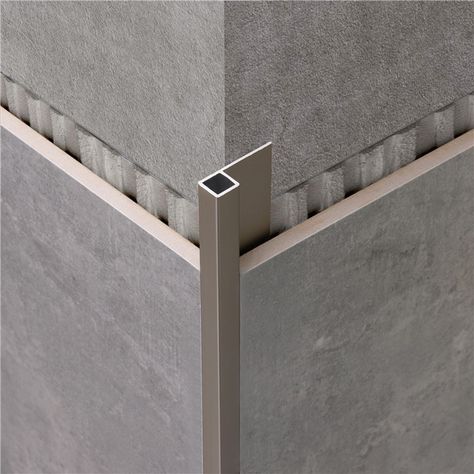 Foshan Niu Yuan Hardware Curved Aluminum Metal Tile Trim - Buy Ceramic Wall Tile Trim Strip,Transition Profile,Metal Protective Corner Edge Product on Alibaba.com Tile Edge Trim Ideas, Tile Edging Trim Ideas, Metal Tile Trim, Tile Transition, Tile Edge Trim, Exterior Wall Cladding, Bathroom Design Trends, Floor Trim, Tile Edge