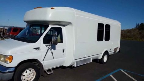 Shuttle Bus To Stealth Motorhome Conversion (FOR SALE) Short Bus Conversion Ideas, Shuttle Bus Conversion, Bus Conversion For Sale, Conversion Vans For Sale, Bus Rv Conversion, Nice Bus, Skoolie Conversion, Bus Motorhome, Minivan Camper