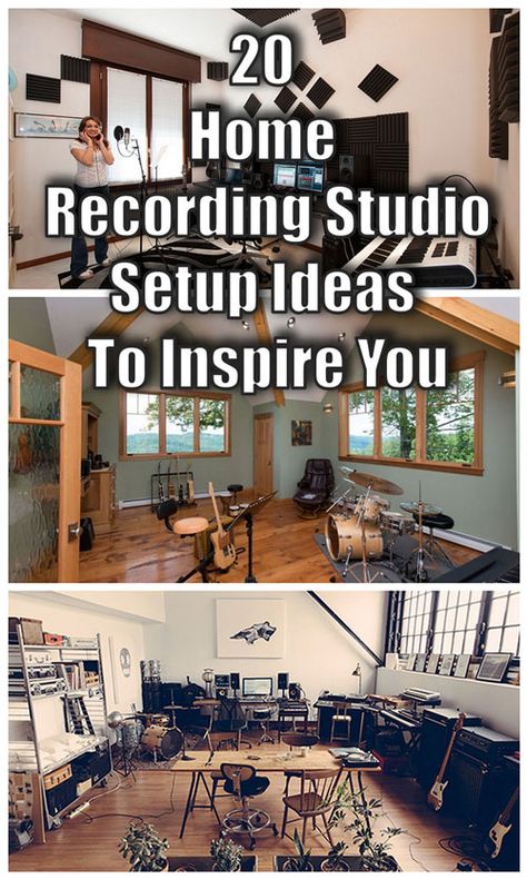 20 Home Studio Recording Setup Ideas To Inspire You... http://www.infamousmusician.com/20-home-studio-recording-setup-ideas-to-inspire-you/ #homerecording #homestudio #homerecordingstudio #studio Home Recording Studio Aesthetic, Small Recording Studio Design, Home Recording Studio Ideas, Backyard Music Studio, Recording Studio Room, Recording Studio Ideas, Studio Setup Ideas, Small Music Room, Small Home Recording Studio