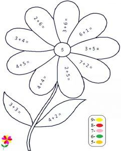 flower-addition-color-by-number Addition Coloring Worksheet, Coloring Worksheets For Kindergarten, Math Coloring Worksheets, Addition Kindergarten, Math Addition Worksheets, Coloring Worksheets, 1st Grade Math Worksheets, Multiplication Worksheets, 2nd Grade Worksheets