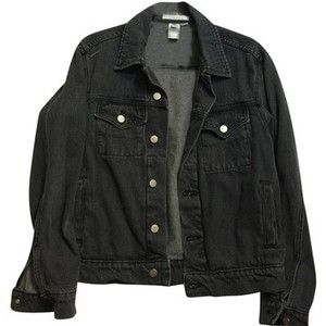 Womens Jean Jacket, Png Clothes, Black Jean Jacket, Jean Jacket Women, Unisex Jacket, Black Denim Jacket, Dream Clothes, Look Cool, Gotham