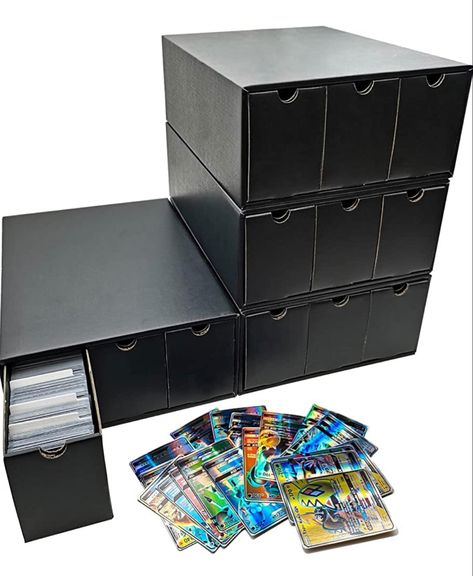 Mtg Storage Ideas, Baseball Card Storage Ideas, Pokemon Card Storage, Card Storage Ideas, Baseball Cards Storage, Sports Cards Storage, Baseball Card Displays, Card Organization, Trading Card Storage Boxes