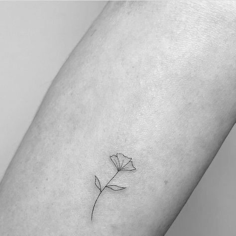 Poppy Seed Tattoo Flower, Poppy Head Tattoo, Californian Poppy Tattoo, Poppy Tattoo Ankle, Poppy Seed Tattoo, Poppy Flower Outline, Fine Line Poppy Tattoo, Simple Poppy Tattoo, Poppy Tattoo Meaning