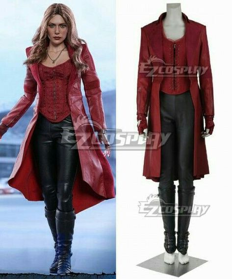 @AranzaDrive ❁ Wanda Maximoff Cosplay, Scarlet Witch Costume, Scarlet Witch Cosplay, Avengers Outfits, Witch Cosplay, Marvel Costumes, Scarlet Witch Marvel, Captain America Civil, Cosplay Accessories