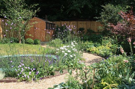 Traditional Garden - Traditional - Garden - Devon | Houzz UK London Garden Ideas, Garden Trampoline, Sunken Trampoline, Garden Design London, In Ground Trampoline, Backyard Trampoline, Play Garden, London Garden, Family Garden