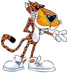 Chester Cheetah: Cheetah Print PJ's, sneakers, wayfareres, gloves, and face paint! Chester Cheetos, Cheetah Tattoo, Chester Cheetah, Creepy Food, Tv Funny, Funny Commercials, Vinyl Bumper Stickers, Mascot Design, Man Vs