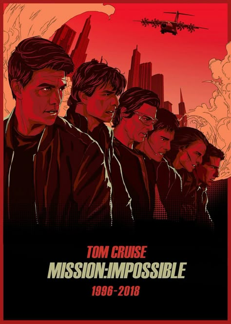 Mission Impossible 3, Tom Cruise Mission Impossible, Che Guevara Art, Tom Cruise Movies, Ethan Hunt, Shot Film, Actors Illustration, Best Action Movies, Iconic Movie Posters