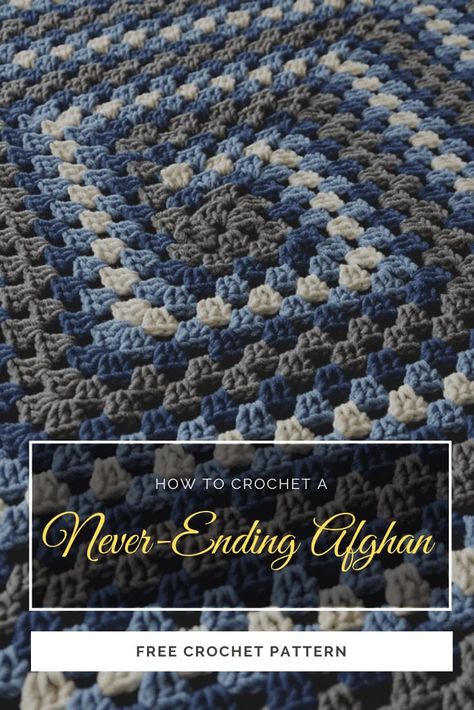 How to Crochet a Never-Ending Afghan Using 5 Strands. In this tutorial, I use 5 strands at one time to complete the never-ending granny square. This opens a doorway on a lot of color combinations and looks I can get to each afghan.  #crochetpatterns #urbakicrochet #grannysquares #neverending #howtocrochet #blankets Square Crochet Pattern Blanket, Granny Square Crochet Pattern Blanket, Lap Robes, Crochet Pattern Blanket, The Crochet Crowd, Granny Stripe, Striped Crochet Blanket, Square Crochet Pattern, Stripe Crochet