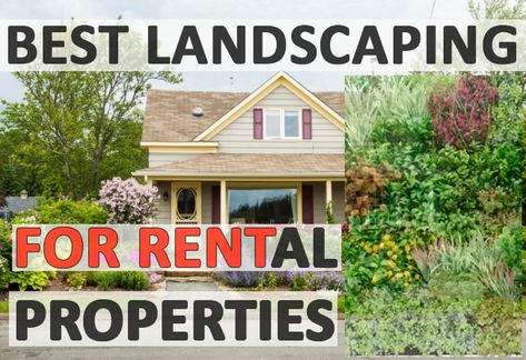 Best Landscaping for Rental Properties - A step by step guide Rental Property Landscaping, Rental House Landscaping, Rental Property Ideas, Rental Landscaping Ideas, Rental Yard Ideas, Landscaping For Rental Property, Rental Property Garden Ideas, Rental Backyard Ideas Budget, Property Line Landscaping