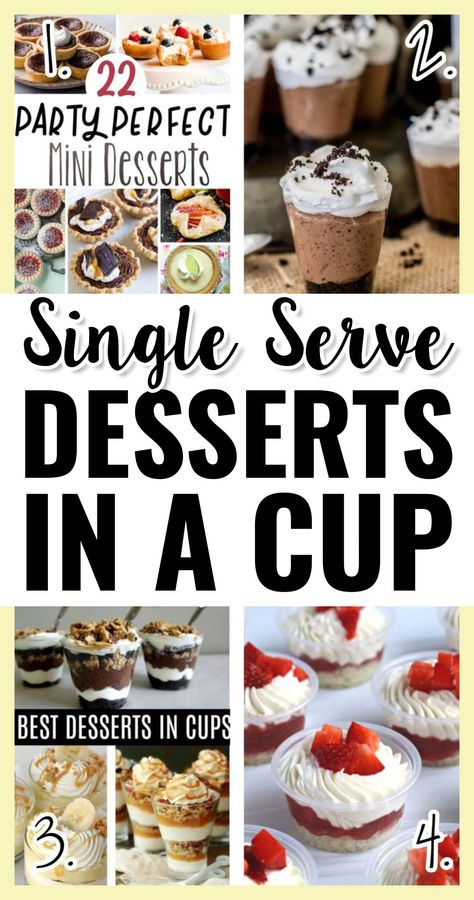 Best Single Serve Desserts In A Cup (freezer-friendly) How Much Dessert To Serve At A Party, Supper Club Dessert, Bbq Party Dessert Ideas, Individual Serving Appetizers, Portable Desserts For A Crowd, Cold Desserts For A Crowd, Great Desserts For A Crowd, Family Reunion Dessert Ideas, Popular Desserts For A Crowd