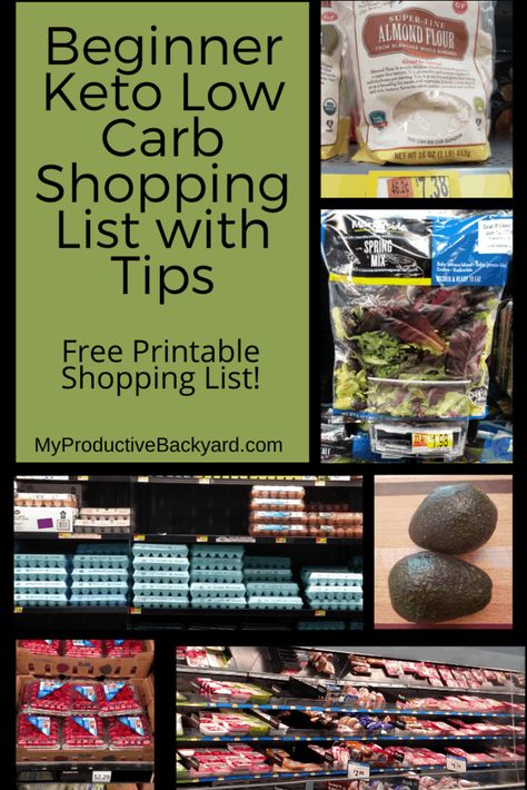 Beginner Keto Low Carb Shopping List with Tips: All you need to know about what to buy for the Keto or Low Carb Way of Eating; includes free printable list! Keto Ham Recipes, Keto Aldi, Keto Cabbage Recipe, Low Carb Shopping List, Aldi Meal Plan, Stock Your Pantry, Sugar Free Jello, Keto Shopping List, Keto Grocery List