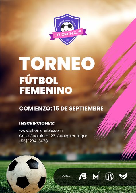 Plantilla personalizable, torneo, fútbol, soccer, liga, campeonato, partidos, fechas, comienzo, mujeres, inscripción, cartel, afiche, flyer. Más plantillas: https://www.canva.com/p/valbolognesi/ Soccer Poster, Background Design Vector, Football Poster, Movie Releases, Professional Templates, Custom Posters, Poster Template, Background Design, Design Details