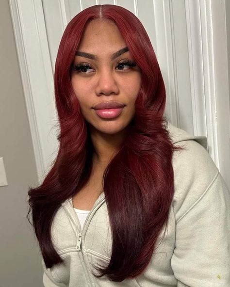 Frontal wig install X color customization 😍😍😍😍🔥 Layers Quick Weave, Quick Weave Updo, Hair Styles Side Part, Weave Updo Hairstyles, Weave Updo, Hairstyles Curtain Bangs, Curtain Bags, Braids Stitch, Bob Frontal