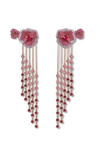 As29 Fashion Collections | Moda Operandi Red Diamond Earrings, Deep Knowledge, Symbol Of Growth, Feather Fan, Floral Collection, Red Diamond, Rose Gold Jewelry, Fine Jewelry Designers, Emerald Jewelry