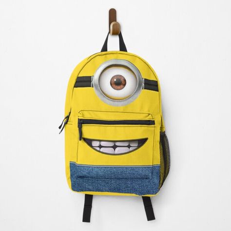 Minion Style Backpack for Kids, Boys & Girls, Perfect for Daycare and Preschool, Toddler Bags Features Padded Back & Adjustable Strap, Ideal for School & Travel Backpacks Cartoon Print School Backpack, Disney Character Print Backpack, Minion Backpack, Cheap Cartoon Print Standard Backpack, Disney-themed Character Backpack, Cheap Backpacks, Cartoon Backpack, Travel Backpacks, Toddler Bag