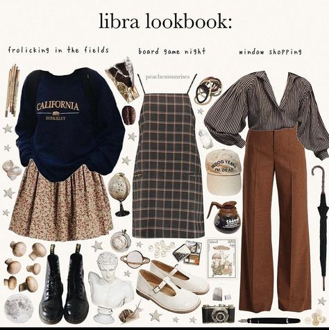 Libra Rising Aesthetic Moodboard, Libra Clothes Aesthetic, Libra Clothing Style, Libra Rising Fashion, Libra Lookbook, Venus Libra Outfits Aesthetic, Libra Style Aesthetic, Libra Venus Fashion, Venus Libra Outfit