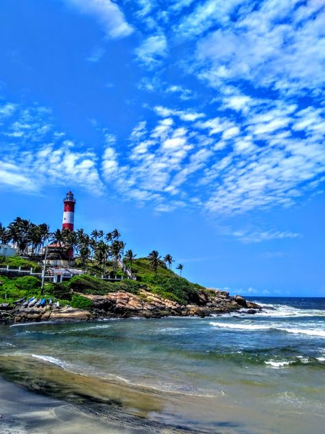 Kovalam, Dream Trips, Light House, Amazing Nature, Travel Dreams, Lighthouse, Art Painting, India, Natural Landmarks