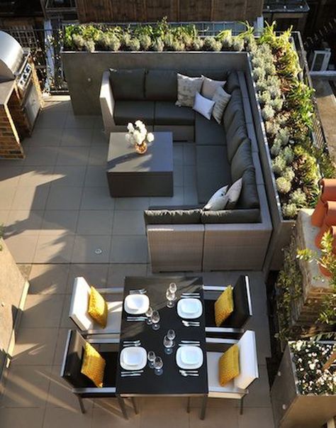 Roof Terrace Design, Terrasse Design, Balkon Decor, Terrace Furniture, Rooftop Terrace Design, Rooftop Design, Rooftop Patio, Terrace Design, Rooftop Garden