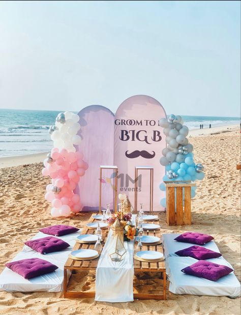 #groomsmen #groom #Groomshower #bridalshowerideas #bridal #beach #balloondecor #1mevents #tiktok #instagram #indianwedding Groom To Be Decoration Ideas, Beach Balloon Decorations, Beach Balloons, Beach Bridal Shower Decorations, Bride To Be Decorations, Pools And Patios, Beach Decor Ideas, Beach Bridal Showers, Bridal Decorations