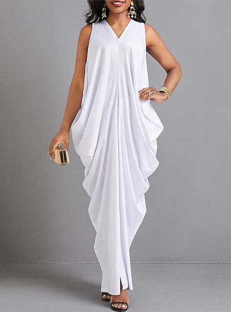 Hot Gowns, Wedding Guest Dresses Long, Cocoon Dress, Collection Ideas, Womens Sheath Dress, Dinner Outfit, Womens Prom Dresses, White Dress Party, Split Maxi Dress