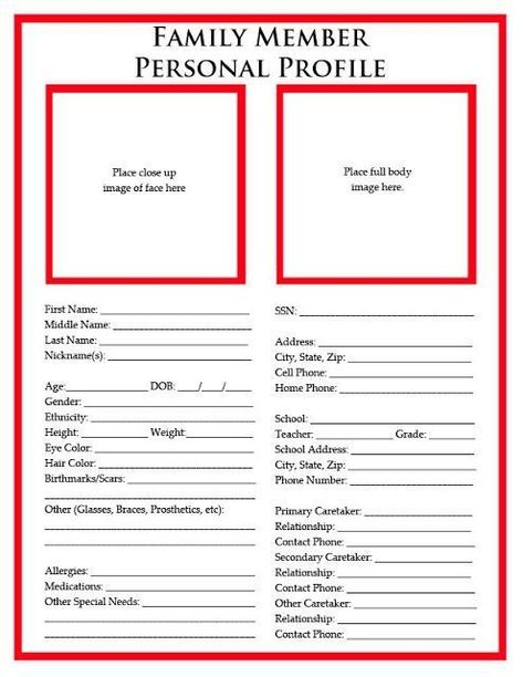 Printables for your Emergency Binder Family Emergency Binder, Medical Binder, Emergency Binder, Emergency Prepardness, Family Binder, Household Binder, Home Binder, Emergency Preparedness Kit, Life Binder