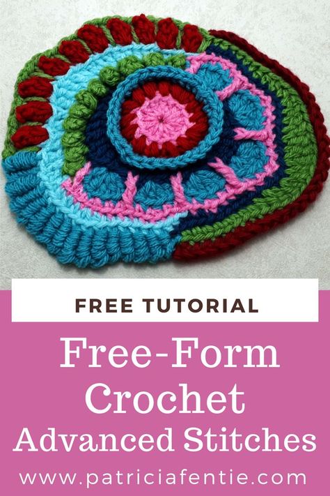 In this tutorial, FREE-FORM CROCHET ADVANCED STITCHES, you will learn over 10 different advanced stitches and techniques for free-form crochet. There are also links to introductory lessons on the basics of free-form. How To Freeform Crochet, Free Form Crochet Patterns Tutorials, Freeform Crochet Tutorial, Crochet Freeform Tutorial, Crochet Advanced, Freedom Crochet, Free Crochet Tutorials, Crochet Shapes, Free Form Crochet