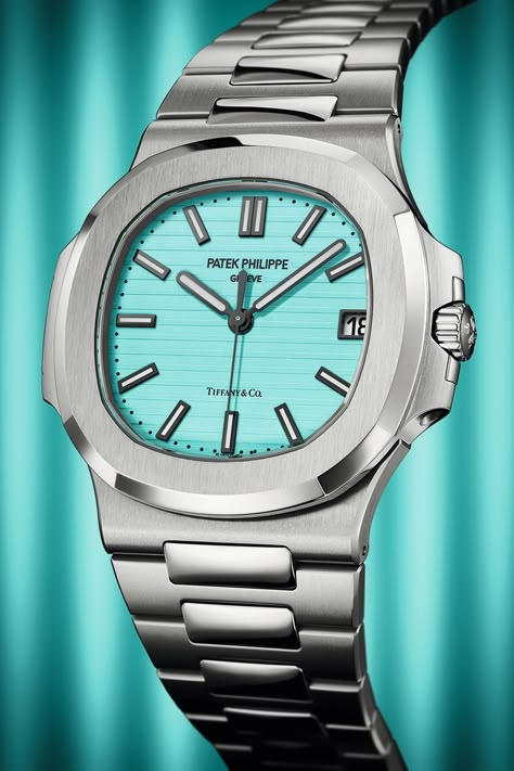 Patek Philippe Nautilus Tiffany, Tiffany Patek Philippe, Patek Philippe Tiffany & Co, Patel Phillipe Watch, Tiffany Blue Watch, Patek Phillipe Nautilus, Patek Philippe Women, Patek Philippe Tiffany, Tiffany Watch