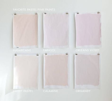 Favorite Pastel Paint Colors (For Grown-Ups) | Emily Henderson | Bloglovin’ Pale Pink Room, Blush Throw Pillow, Pastel Paint Colors, Pink Bedroom Walls, Pastel Paint, Deco Pastel, Pink Paint Colors, All White Room, Pink Bedrooms