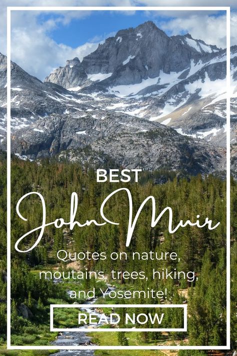 John Muir Quotes Nature, Quotes About Nature, Park Quotes, Adventure Quote, Mountain Quotes, John Muir Quotes, Tree Quotes, Yosemite Park, Mountains Hiking