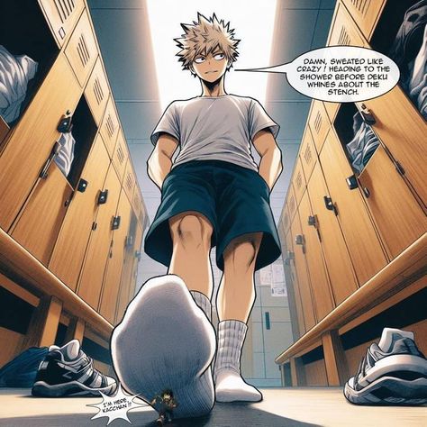 Giant Bakugou, Giant People Art, Giant Tiny Art, Giant And Tiny People Art, Giant People, Deku Boku No Hero, Bakugou Manga, Bakugo Katsuki, Anime Child