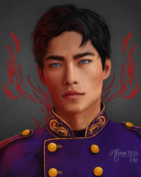 Alicia Mestre Bruce Art on Instagram: "War of Lost Hearts Portrait 1: Maxantarius Farlione 🔥 . . I love Max, not for being a perfect character at the start of the series, but for having a real development arc and making me want to cry a little. Character is from : @carissabroadbentbooks . . . #digitalart #bookish #maxantariusfarlione #tisaanah #waroflosthearts #daughterofnoworlds #childrenoffallengods #motherofdeathanddawn #characterart #conceptart #portrait #fantasy #romantasy" Daughter Of No Worlds, Fantasy Romance Art, Romance Art, Book People, I Want To Cry, Sarah J Maas, Popular Books, Fantasy Romance, Fan Book