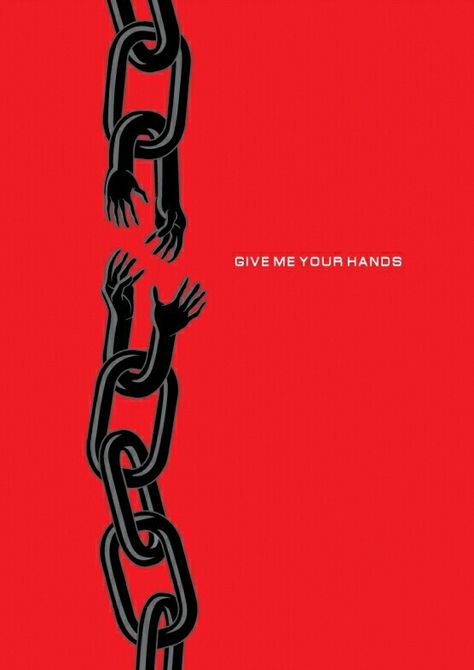 Give me your hands Conceptual Design Ideas, Conceptual Poster, Give Me Your Hand, Poster Graphic Design, Awareness Poster, Illustrations Art, Conceptual Illustration, Typography Poster Design, World Of Art